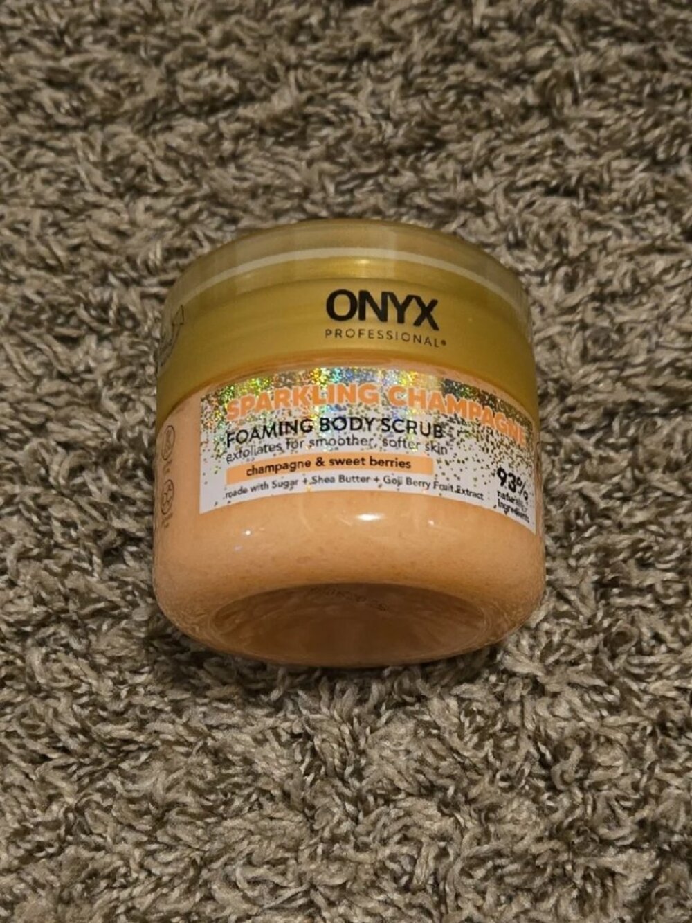 ONYX Professional Foaming Body Scrub Sparkling Champagne Scrubber Included